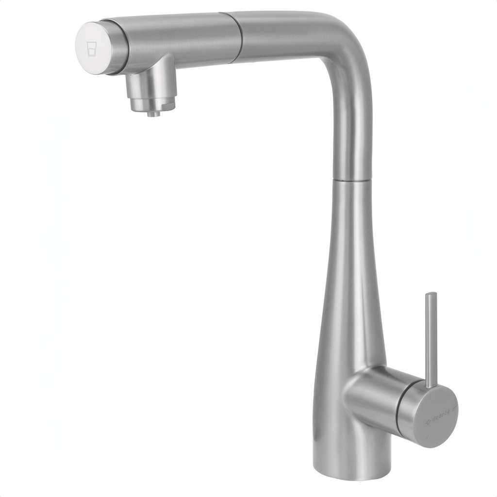 Eridan Brushed Steel 3 Way Pull Out Tap by Deante